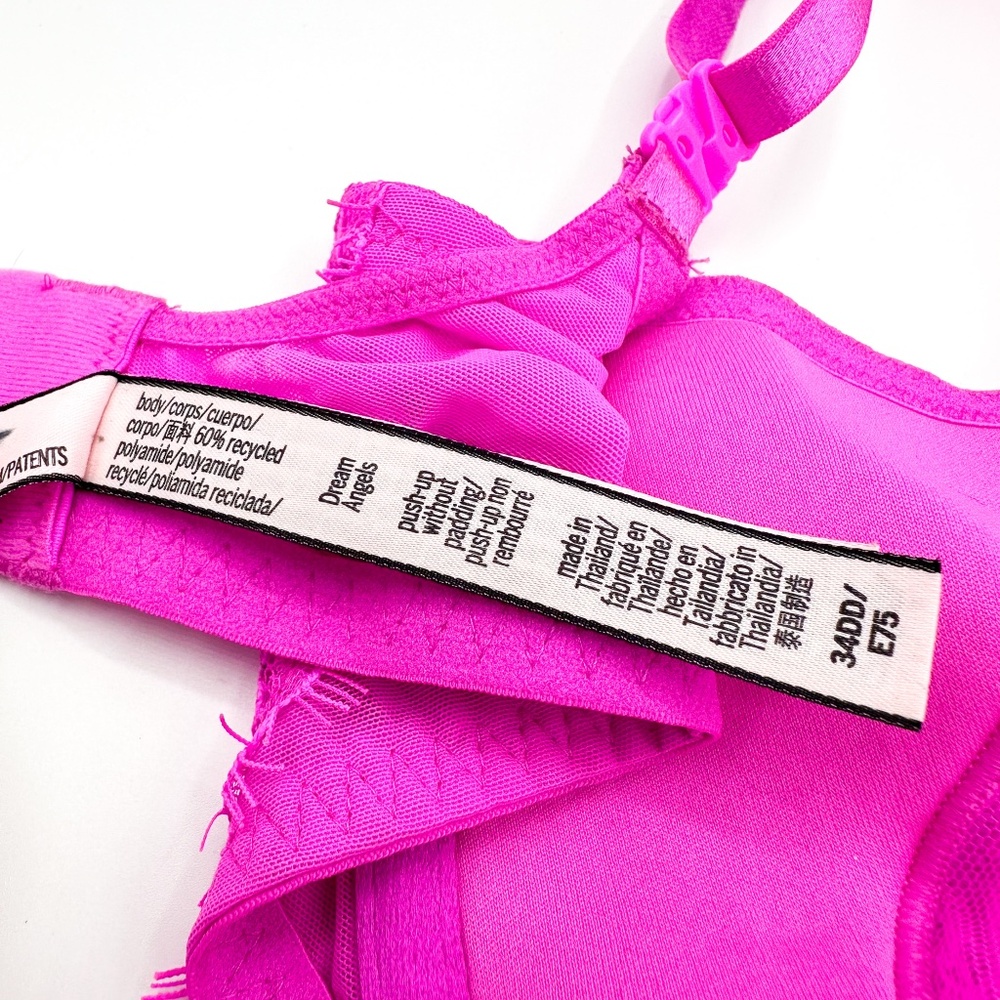 Victoria's Secret Dream Angels Pink Lace Push-Up without Padding Bra - Picture 6 of 6